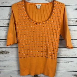 WR9000 large pastel orange silk stretch shirt